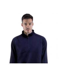 Felpa Raglan mezza zip